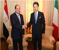 «السيسي» يبحث الملف الليبي وقضية «ريجيني» مع رئيس وزراء إيطاليا