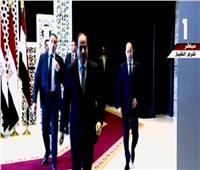 لحظة وصول الرئيس السيسي لمؤتمر التنوع البيولوجي بشرم الشيخ 