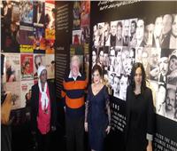صور| حسين فهمي ولبلبة في افتتاح معرض «القاهرة السينمائي»