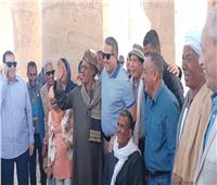 وزير الآثار ومحافظ الآقصر يتفقدان أعمال ترميم معبد «الرامسيوم»