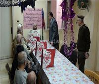 مدير أمن المنوفية يزور دار المسنين في بركة السبع