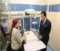 صور| وزير التعليم العالي يفتتح مشروع غرف العزل للقلب بمستشفى أبو الريش