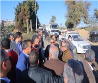 بالصور.. وزير النقل يتفقد أعمال تطوير طريق «المنيا /أبوقرقاص»
