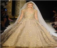 الفساتين الذهبية والرمادية موضة زفاف 2019