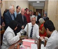 «مبارك» يتابع مبادرة ١٠٠ مليون صحة بجامعة المنوفية