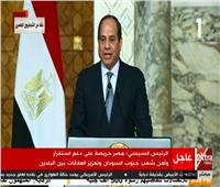 فيديو| السيسي: العلاقات بين مصر وجنوب السودان تشهد ازدهارًا غير مسبوقاً