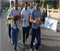 وزير الرياضة يقود ماراثون للجري والمشي من أمام مركز شباب الجزيرة