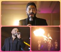 صور| تامر حسني والعسيلي يشعلان حفل إحدى شركات السياحة