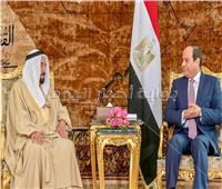 السيسي لحاكم الشارقة: نعتز بمبادرات وجهود «الإمارات» الداعمة لمصر