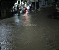 صور| سقوط أمطار غزيرة على قرى المنوفية