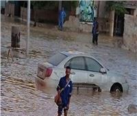 السيول تغلق طريق «الزعفرانة رأس غارب» بالبحر الأحمر