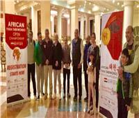 وصول الوفود المشاركة في بطولة «أفريقيا للتايكوندو» بمطار الغردقة