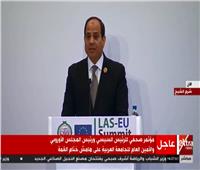 فيديو| السيسي: نتطلع للبناء على نتائج القمة العربية الأوروبية