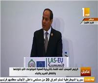 الكلمة الكاملة للرئيس السيسي في ختام أعمال القمة العربية الأوروبية