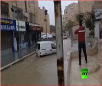 شاهد| فيضانات تجتاح العاصمة الأردنية عمان