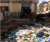 البيئة: رفع مخلفات من أمام مستشفى ميت غمر بالدقهلية