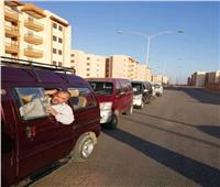 10 سيارات سرفيس جديدة لخدمة سكان الأحياء النائية بالسادات