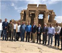 وزير الآثار يفتتح مشروع تخفيض منسوب المياه بمعبد أبيدوس بسوهاج