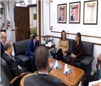 سحر نصر تبحث مع وزير الصناعة الأردني تعزيز التعاون الاقتصادي