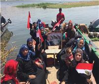 التعديلات الدستورية 2019| سيدات «القوصية» يعبرن النيل للمشاركة بالاستفتاء