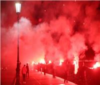 فيديو| احتفالات جنونية في شوارع سالونيكي قبل حسم باوك للدوري