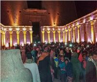 عروض الصوت والضوء تستقبل آلاف المواطنين باحتفالات تحرير سيناء والربيع