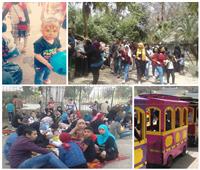 صور| 7 مشاهد تميز احتفالات المصريين بشم النسيم في حديقة الحيوان