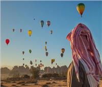 بالصور والفيديو| الاتحاد السعودي يطلق 100 منطاد بمدينة العلا 