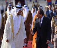 فيديو وصور| تفاصيل استقبال الرئيس السيسي للشيخ محمد بن زايد