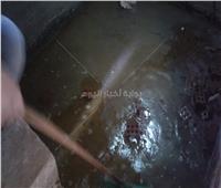صور وفيديو| أهالي «ديرب نجم» في خطر بسبب تسرب المياه لمنازلهم