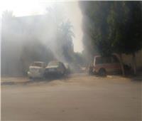 السيطرة على حريق قطعة أرض بالطالبية في شارع الهرم