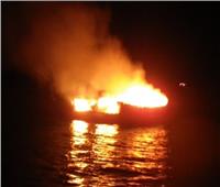 السيطرة على حريق نشب في سفينة بنيل الحوامدية