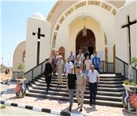 محافظ المنوفية يتفقد كنيسة العذراء بمدينة السادات