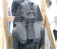بالصور والفيديو| الكشف عن تمثال «تحتمس الثالث» بمتحف الحضارة