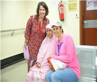 «إنجي وجدان» تدعم محاربات «سرطان الثدي»