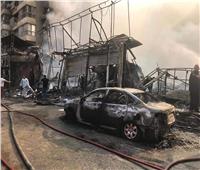 فيديو| لقطات من حريق محلات الهرم