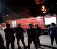 فيديو| الدفع بـ10 سيارات إطفاء للسيطرة على حريق كنيسة الأنبا بولا