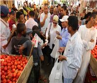 صور| وزيرة البيئة توزع أكياس صحية على المواطنين في سوق الدهار بالغردقة