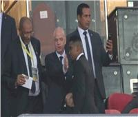 أمم إفريقيا 2019| «إنفانتينو» يصل استاد القاهرة لمتابعة النهائي