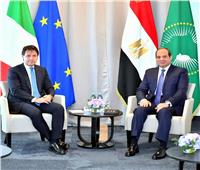 السيسي يؤكد لرئيس وزراء إيطاليا أهمية التوصل لتسوية سياسية في ليبيا تضمن وحدتها وسلامتها الإقليمية