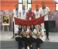 تكريم الفائزين بالميداليات الذهبية في منافسات السلاح بدورة الألعاب الإفريقية