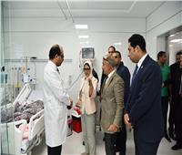 وزيرة الصحة تتابع حالة طفلين خضعا لعمليات في القلب بمستشفى النصر