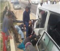 إصابة 4 أشخاص في تصادم 4 سيارات على محور صلاح سالم 