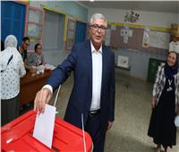 انتخابات تونس| المرشح عبد الكريم الزبيدي يدلي بصوته الانتخابي