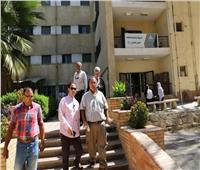 نائب رئيس جامعة عين شمس يتفقد المدن الجامعية