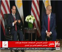 فيديو| السيسي لـ ترامب: المصريون رفضوا حكم الإسلام السياسي