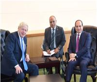 «جونسون» للرئيس السيسي: بريطانيا عازمة على الارتقاء بالعلاقات الثنائية مع مصر