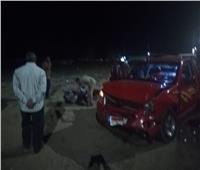 بالأسماء.. إصابة 9 أشخاص في تصادم سيارة ملاكي بـ«نصف نقل» بالبحيرة