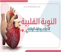 إنفوجراف| النوبة القلبية.. الأعراض وطرق الوقاية