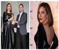 صور| ألفت عمر بإطلالة جذابة خلال تكريمها في الأردن